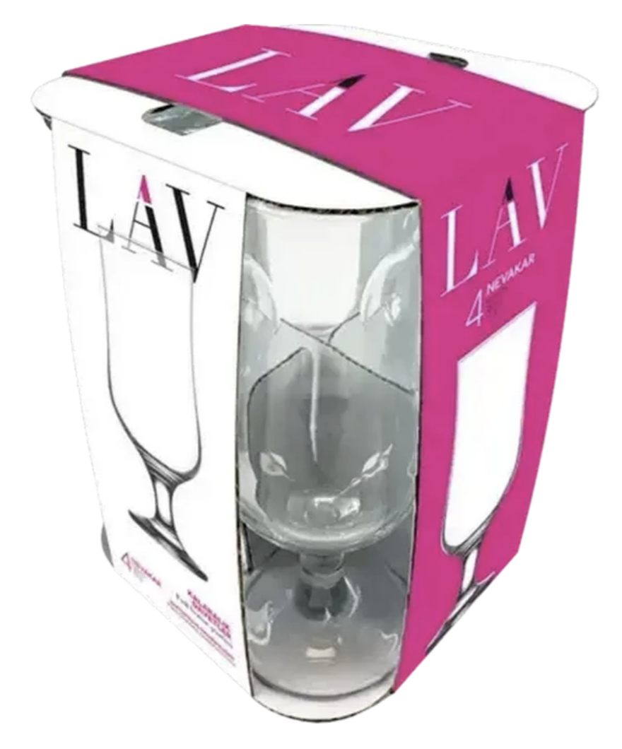 LAV Nevakar Blush Beer Glasses 350ml 4-Pack